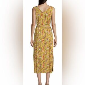 Saint John’s Bay Floral Yellow Dress size Small